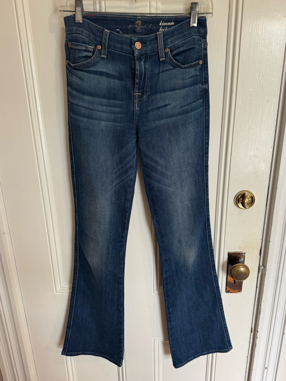 7 For All Mankind Kimmie Boot Jeans Size 25 Medium Wash Bootcut Denim